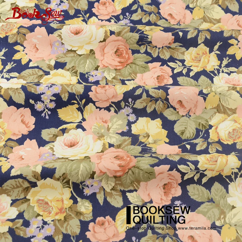 Новое поступление цветочный принт хлопковая ткань краситель шитье Tecido