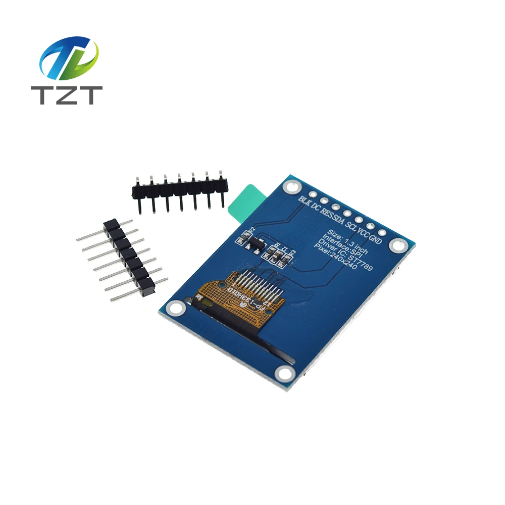 TZT TFT дисплей 0,96/1,3 дюймов ips 7P SPI HD 65K полноцветный ЖК-модуль ST7735 Привод IC 80*160(не OLED) для Arduino