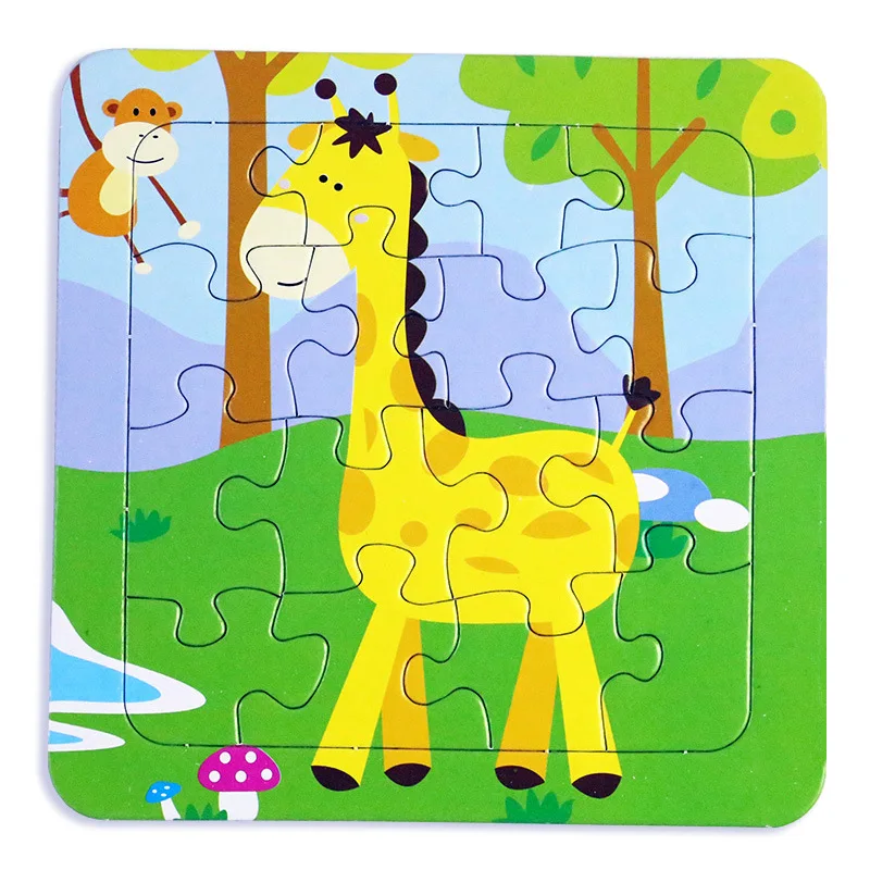 

6 Pcs Paper Puzzle Toys, Animals, Children’s Educational Toys, Party Gifts, Various Patterns And Colors Are Randomly Mixed