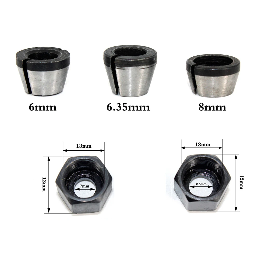 Хвостовик фрезерного Цанга для резака патрон и Гайка электрического триммера