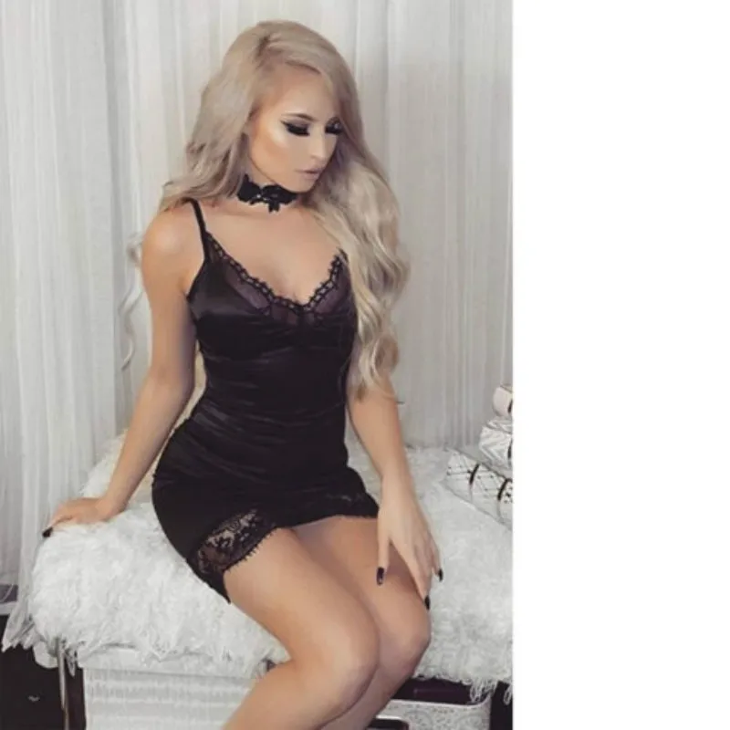 Женские сексуальные платья женские модные однотонные без рукавов с v образным