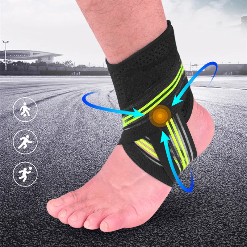 Спортивный фиксатор голеностопа компрессионный для баскетбола бега