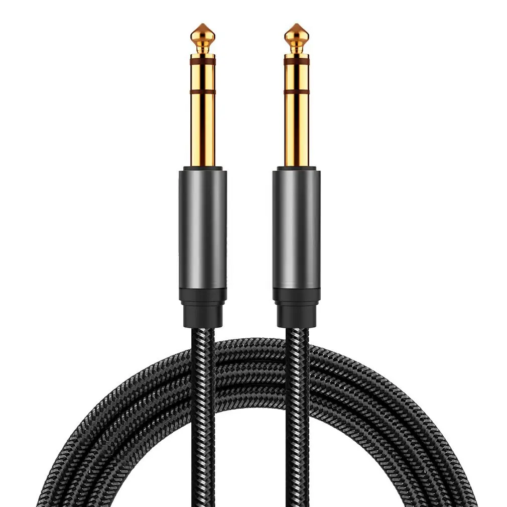 

6,5 мм Джек аудио кабель USB кабель с нейлоновой оплеткой 6,35 со штыревыми соединителями на обоих концах для подключения внешних устройств к Aux ...