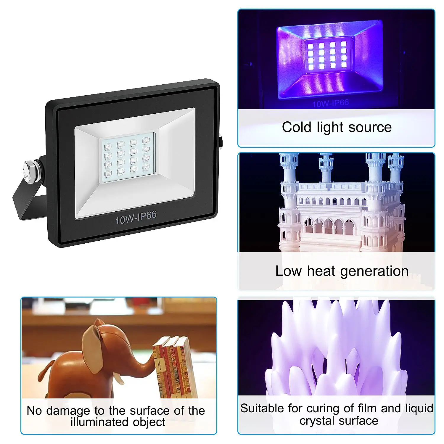 110 260 в 405нм УФ светодиодный светильник для отверждения смолы лампа Anycubic Photon SLA DLP 3D
