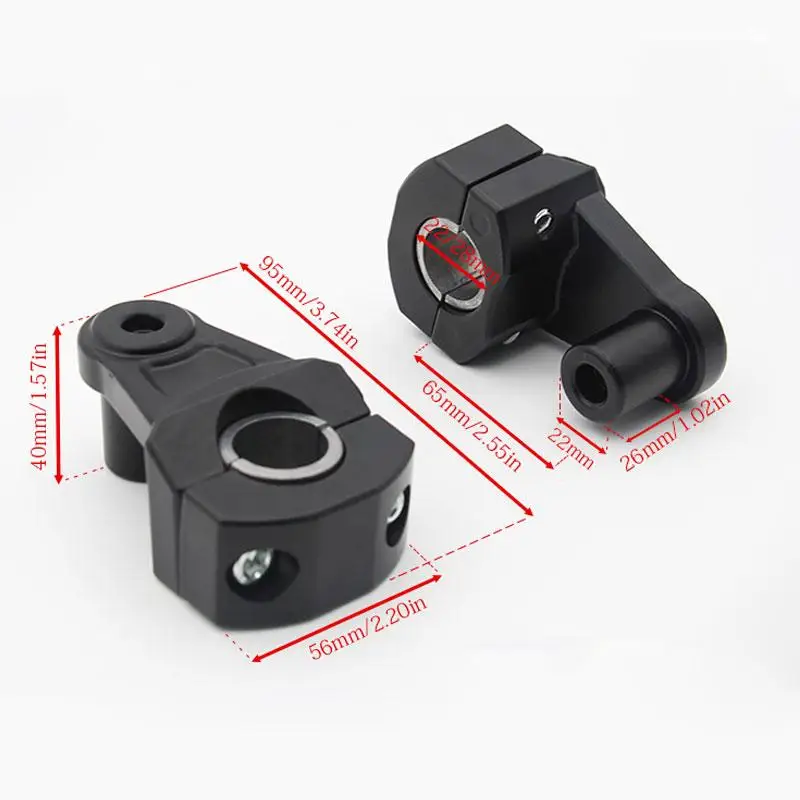 

1 Pair Handlebar Riser Handlebar Heightener Aluminum Alloy Motorcycle Electric Car Handle Moto Modification Accessories