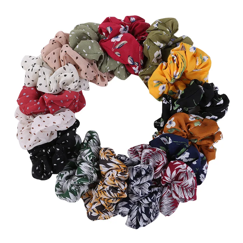 1 предмет с цветочным рисунком Винтаж хвост держатели резинкой для девочек лента