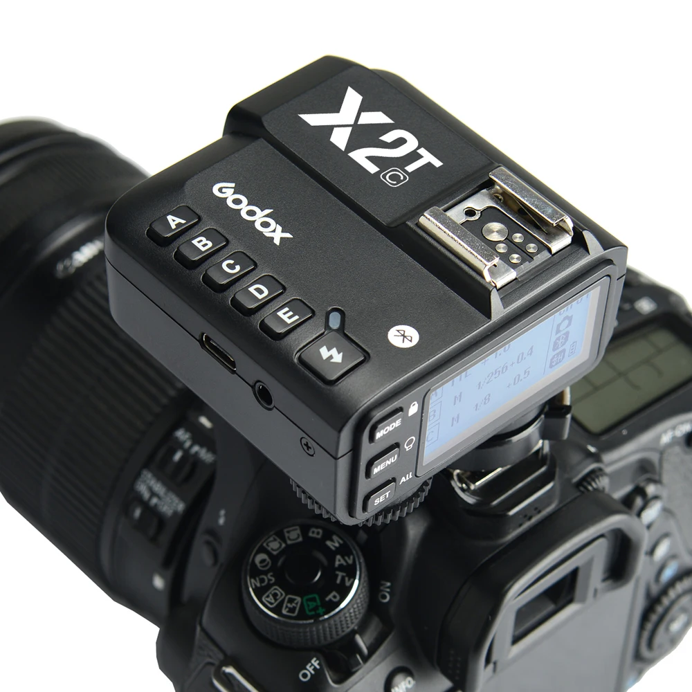 Godox X2T 2 4G ttl Беспроводной триггер для вспышки HSS 1/8000 передатчик C N S F O цифровой