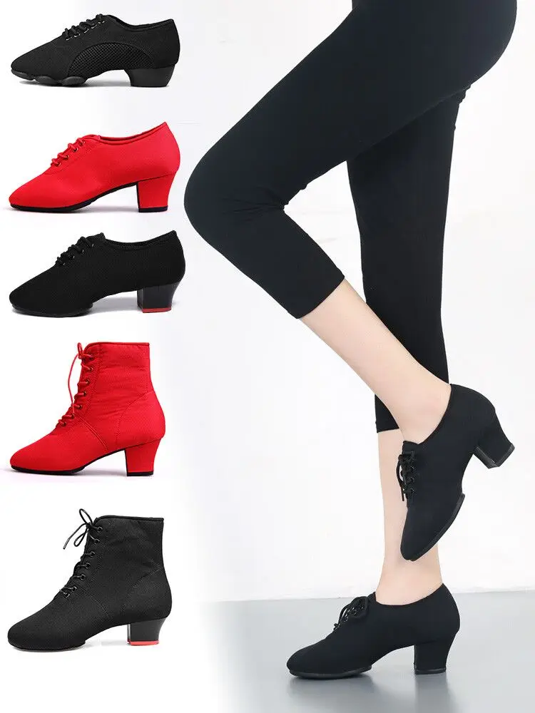 Женские спортивные туфли для латиноамериканских танцев Женская дышащая обувь