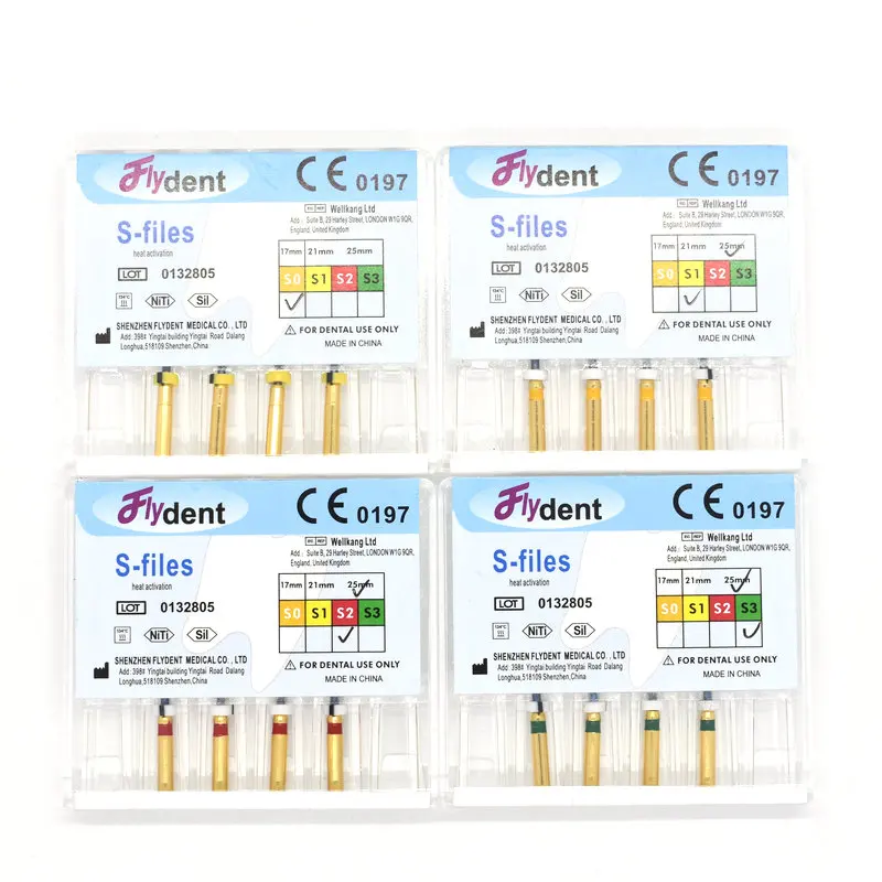 S файлы голубые стоматологические роторные эндодонтические используемые для