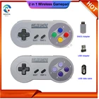Новинка 2020, беспроводной контроллер 2,4 ГГц, Bluetooth джойстик, джойстик, геймпад для SNES Super Nintendo, классические аксессуары для мини-игр