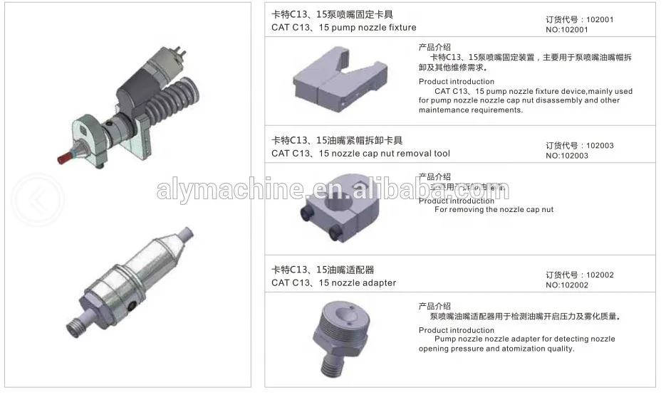 

Common Rail Injector Nozzle Disassemble Dismounting Tool For CAT C13 C15, C13 C15 Injector Nozzle Adaptors