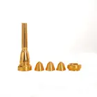 Труба мундштук золотой лак труба 8 размеров Кабриолет труба мундштук 2B 2C 3B 3C Bach для начинающих музыкальные трубы части