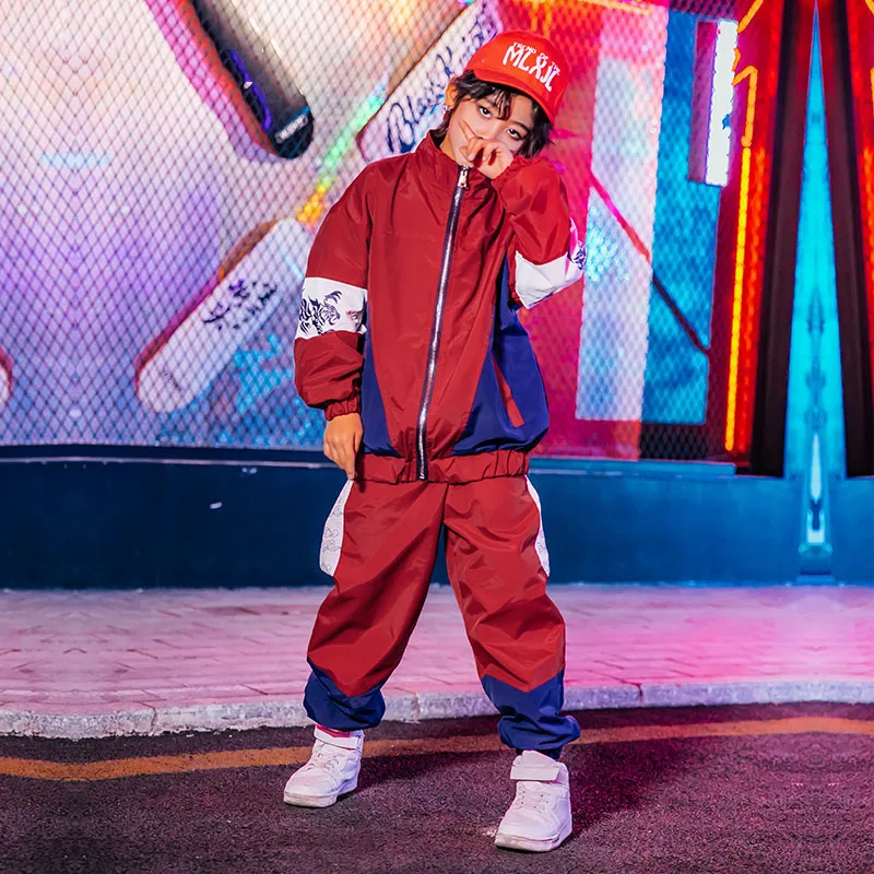 2020 джазовые танцевальные костюмы для детей куртка костюм в стиле хип-хоп