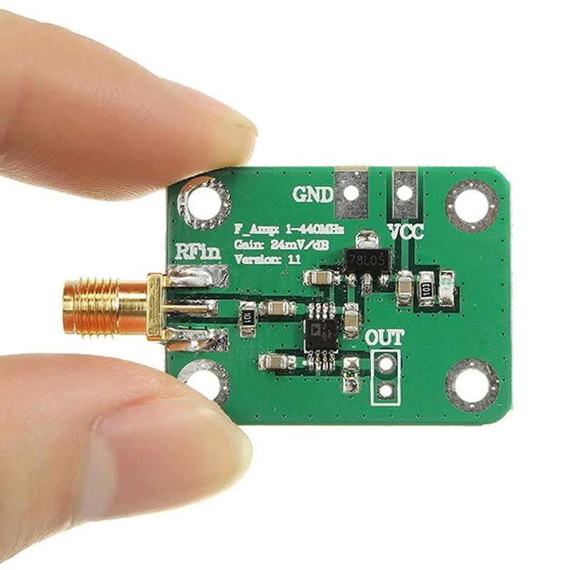 

0.1-440 MHz AD8310 RSSI High Speed High Frequency RF Output Log Detector Power Meter Board Demodulator Module 7-15V 12MA