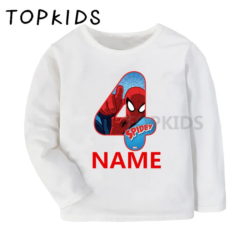 Детские рубашки с длинным рукавом мультяшным принтом для мальчиков и девочек на