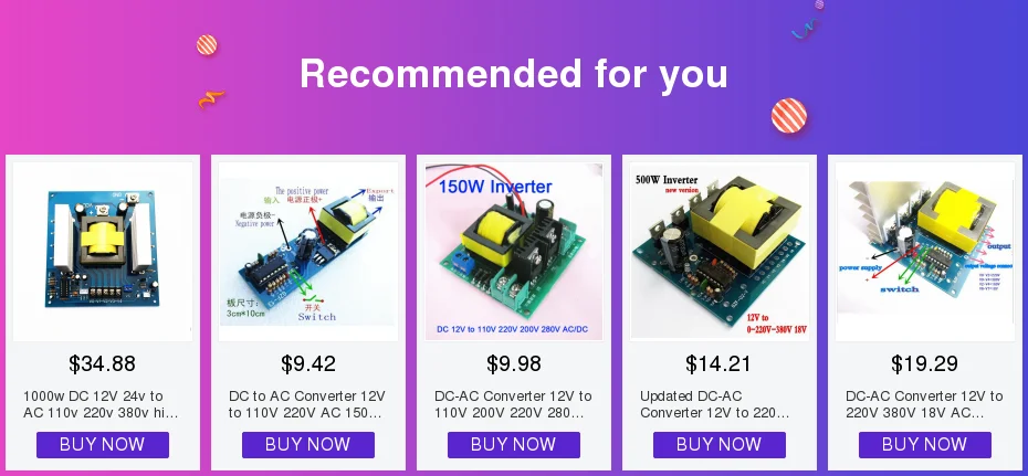 1000w DC 12V 24v to AC 110v 220v 380v высокочастотная плата питания инвертора автомобильный преобразователь