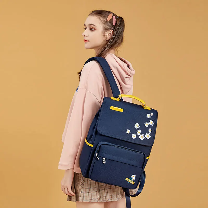 "Модный корейский женский рюкзак, вместительный школьный ранец для девочек-подростков, сумка для учебников для студентов колледжа, детский ..."