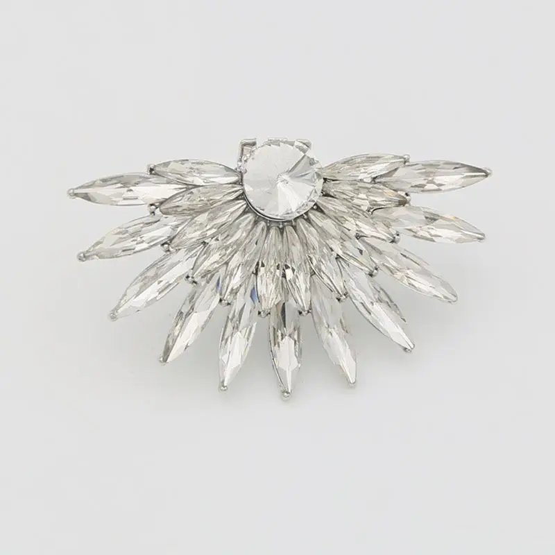 

1 Pair Detachable Inlaid Rhinestone Shoes Buckle Fashion Women Shoe Clip Buckles Simple Trend Accessories J2HD