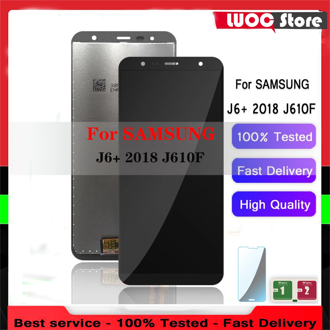 

Original For Samsung Galaxy J6 Prime 2018 J610 LCD Display Touch Screen Digitizer Assembly for J610 J6+ Replacement No Dead Pixe