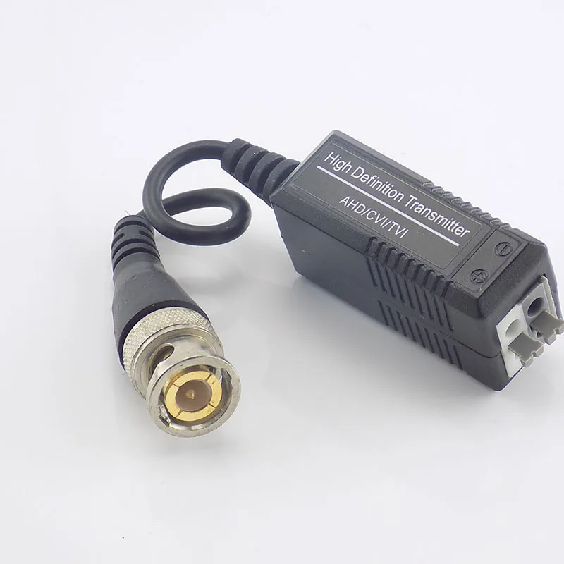 10pair UTP Video Balun Twisted CCTV Passive Transceivers for HD CVI/TVI/AHD Camera Male BNC to Accessories A7 | Безопасность и