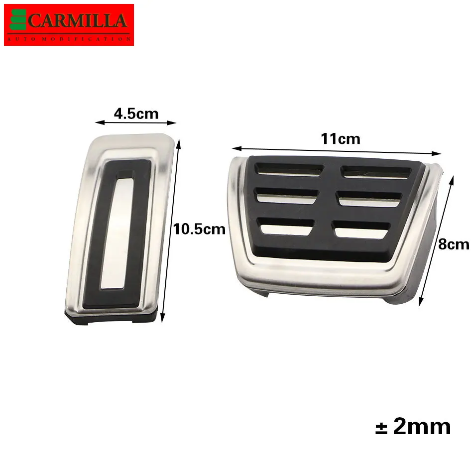 

Накладка на педаль автомобиля для Skoda Karoq 2017 2018 2019 2020 2021, накладки на педали тормоза, LHD подставки для ног, аксессуары, Carmilla