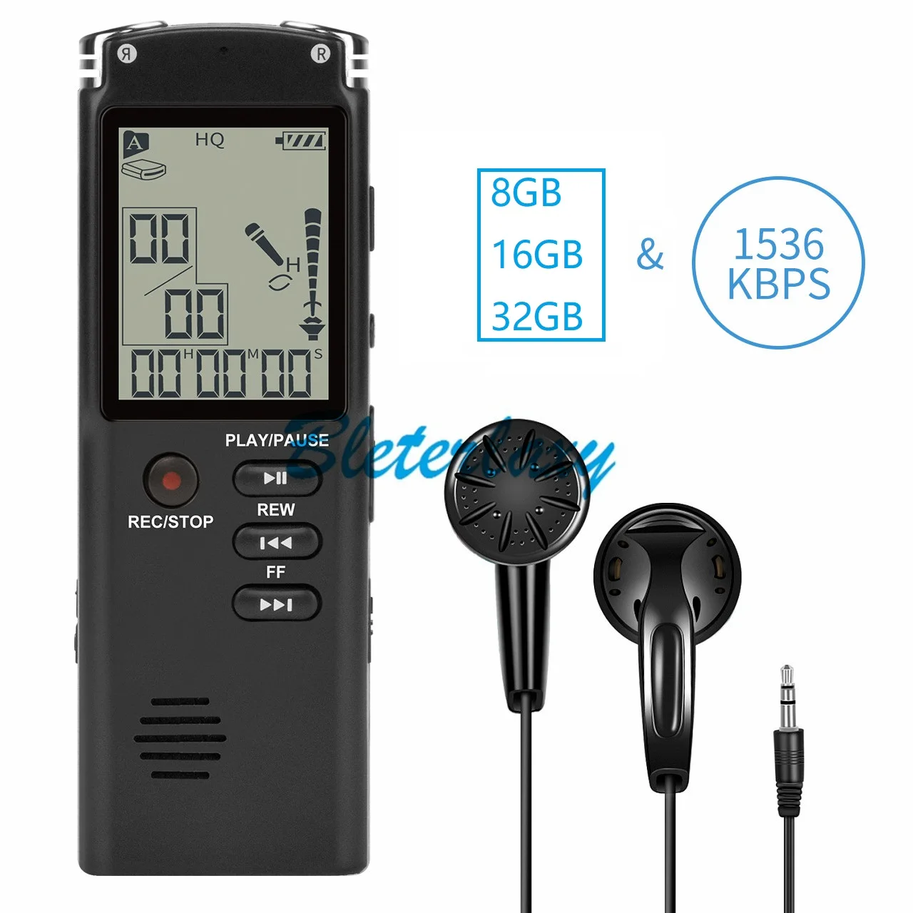 

8GB/16GB/32GB Voice Recorder USB Professional 96 Hours Dictaphone Digital Audio Voice Recorder With WAV,MP3 Player