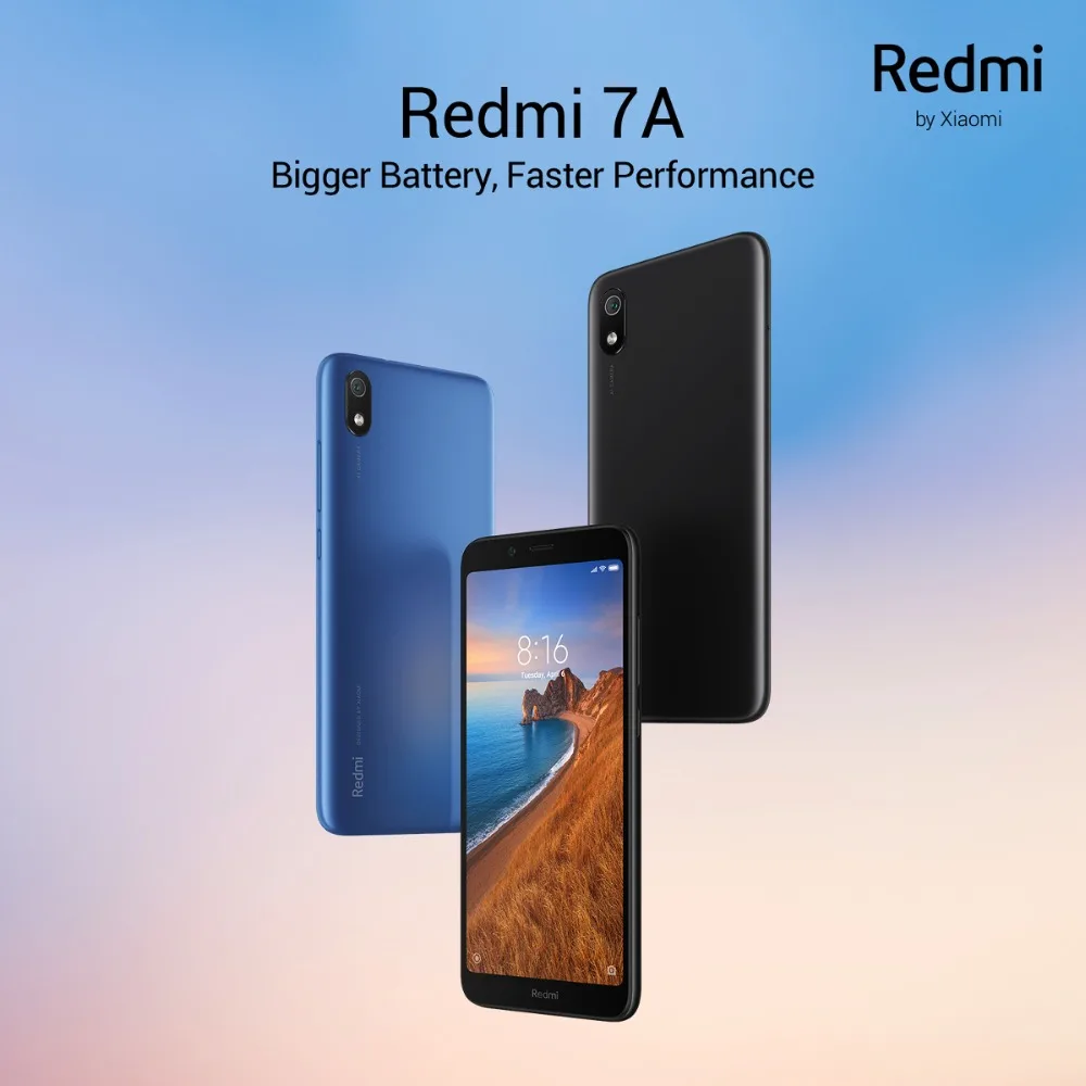 Глобальная версия Xiao mi Red mi 7A mi Celular 2GB 16GB смартфон Snapdargon 439 Octa Core 4000mAh AI Face Unlock 5,4" камера 13 МП