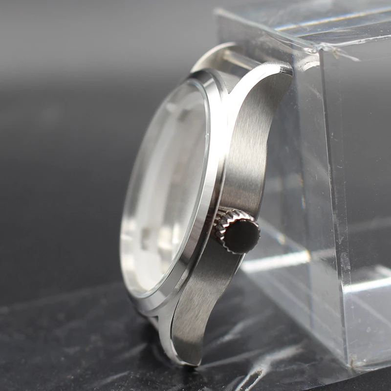 40mm Watch Case 316L Stainless Steel Men's Watches Accessory Parts For Seiko nh35 nh36 Dial Movement Fit 20mm Strap