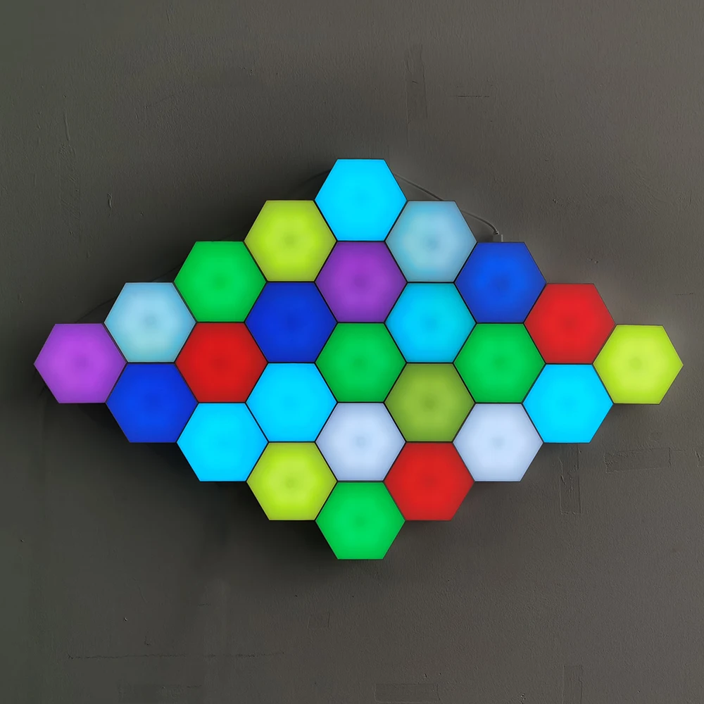 

Modern Simple Rgb Led Night Light For Home Decoration Quantum Modular Sensitive Lamp Touch Helios Lighting Bedside Magnetic Lamp
