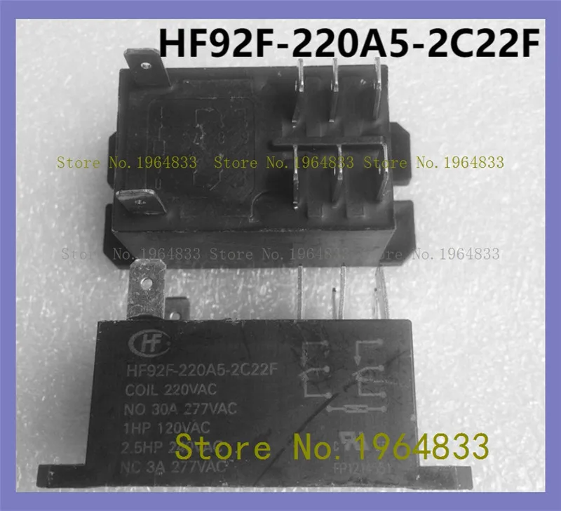 

HF92F-220A5-2C22F 8 30A277VAC
