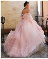 off shoulder puffy sleeve prom dresses for women a line formal sweetheart ball gow evening dress 2021 plus size corset back