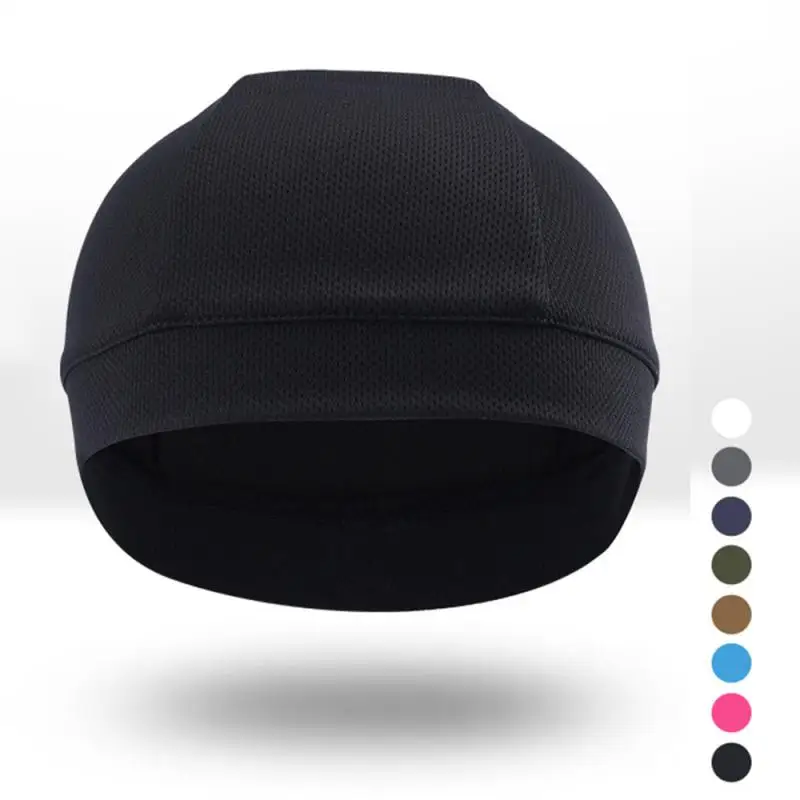 

Helmet Motorcycle Helmet Inner Cap Breathable Hat Racing Cap Sweat Band Black Helmet Inner Liner Beanie Cap Accessories