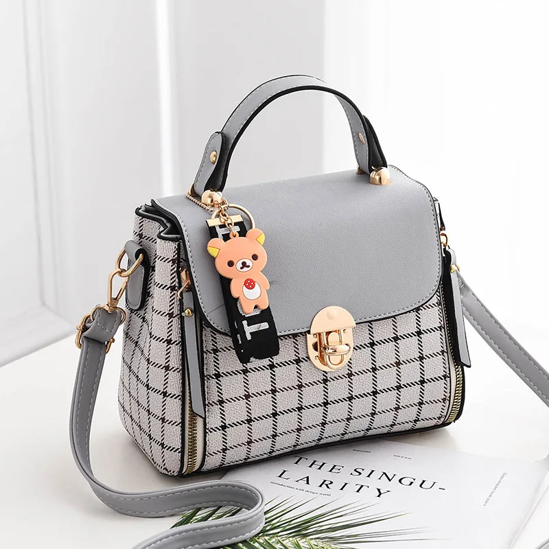 

2020 new women's handbag PU leather retro luxury handbag straddle bag women's Fashion Shoulder Bag personalized Mini straddle ba
