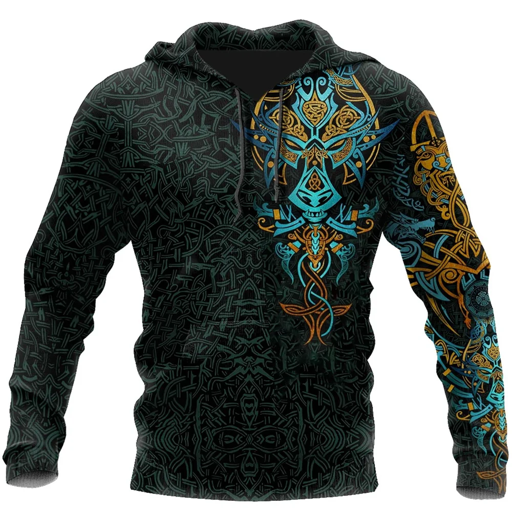 

Модная толстовка с капюшоном, красивая толстовка с 3D-принтом викингов, пуловер унисекс на молнии, осенняя Повседневная Уличная Толстовка в стиле Харадзюку