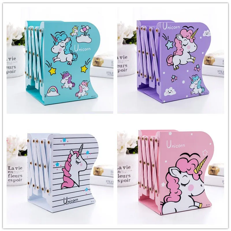 

Новое поступление, Рождество, день рождения, праздничный подарок для детей, милый единорог, телескопическая металлическая книжная полка PAD52