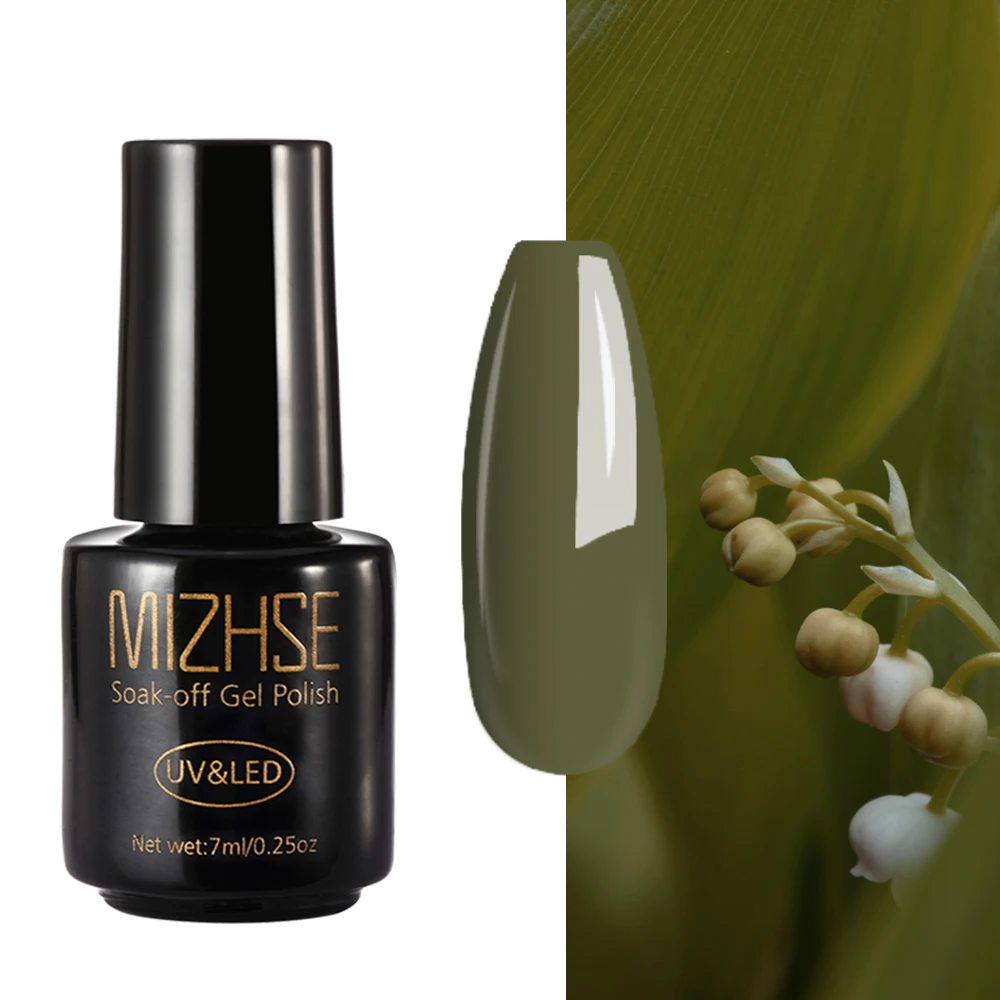 003 MIZHSE Гель-лак для ногтей, Гель-лак, УФ-лак, светодиодный, оливковый, зеленый цвет, Гель-лак для нейл-арта, Перманентный Гель-лак - Цвет: 003
