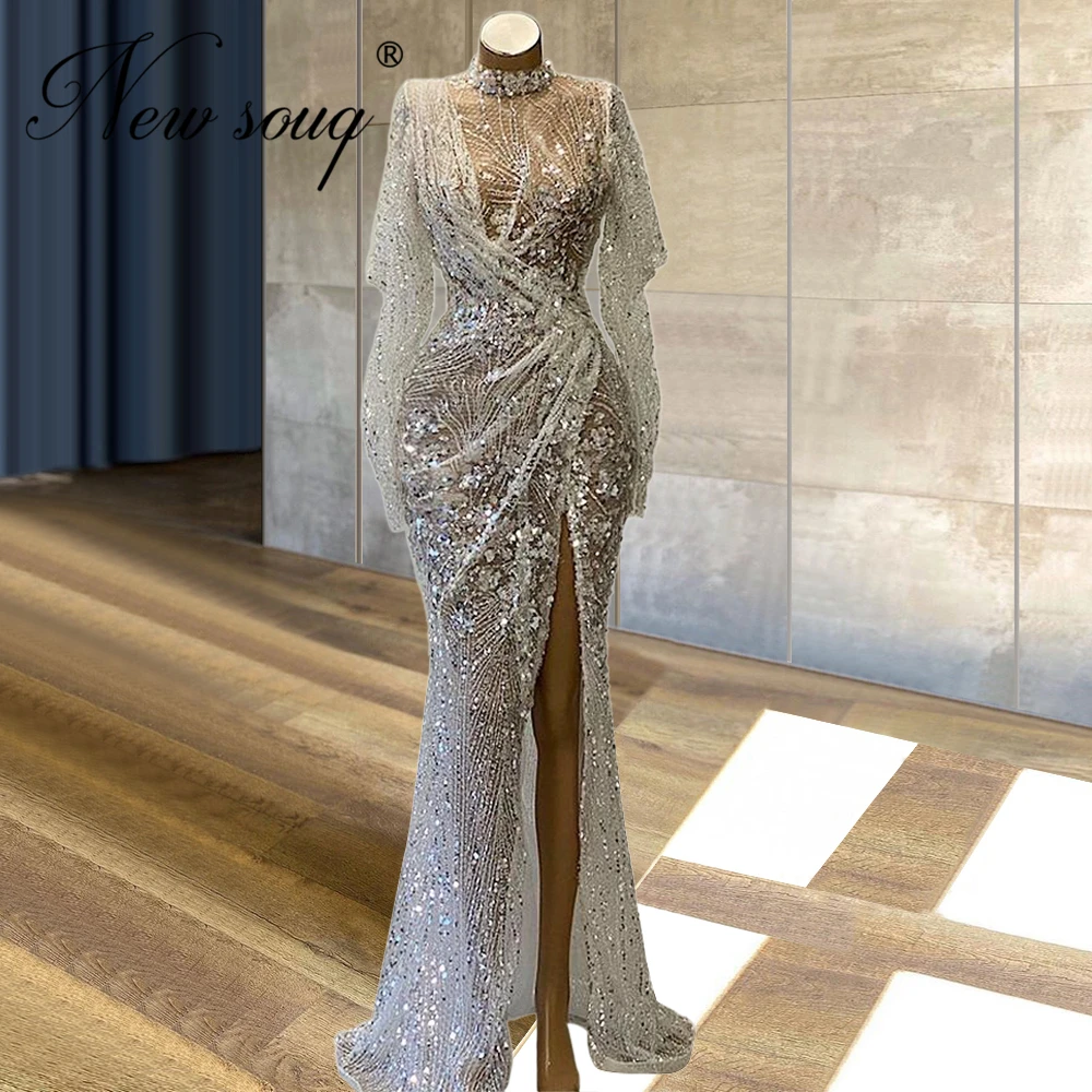 

Женское вечернее платье с разрезом, красное платье с кристаллами, украшенное бусинами, в стиле Дубая, для торжественных вечеринок, Средний В...