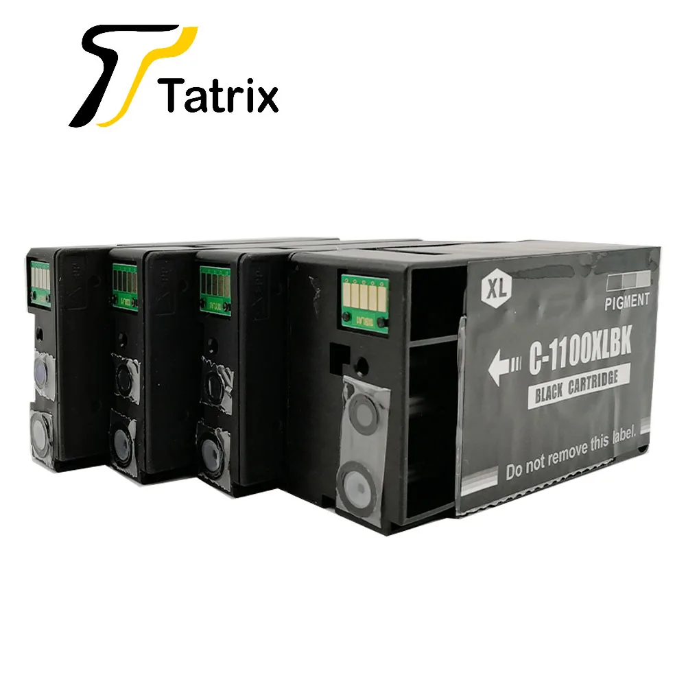 Tatrix Совместимый картридж 4 цвета PGI 1100XL для Canon MAXIFY MB2010/MB2110/MB2710