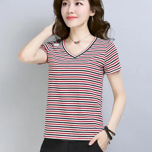 

2020 Summer Fashion T Shirt Women red Woman Tshirt