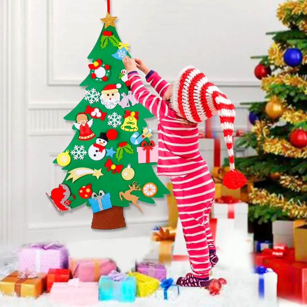 3D DIY войлочные рождественские украшения для дома 2020 Noel Navidad Рождественские