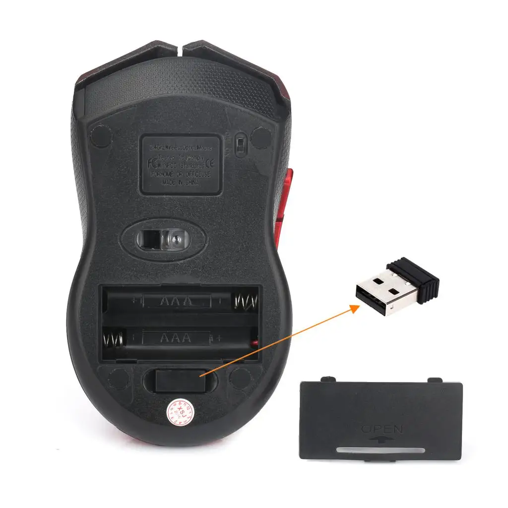 USB беспроводная мышь с 6 кнопками 2 4 ГГц оптическая Регулируемая 2400DPI игровой офис