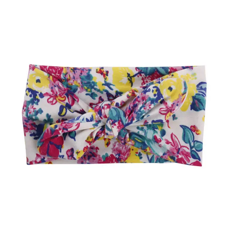 Cinta el&aacute;stica para el pelo para reci&eacute;n nacido, bandana Bohemia colorida para beb&eacute;, tocado bonito y dulce, lazo-3