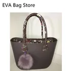 2021 EVA Новая женская модная стильная цветная богемная сумка, силиконовая пляжная сумка-тоут с внутренними вставками, съемная самодельная сумка