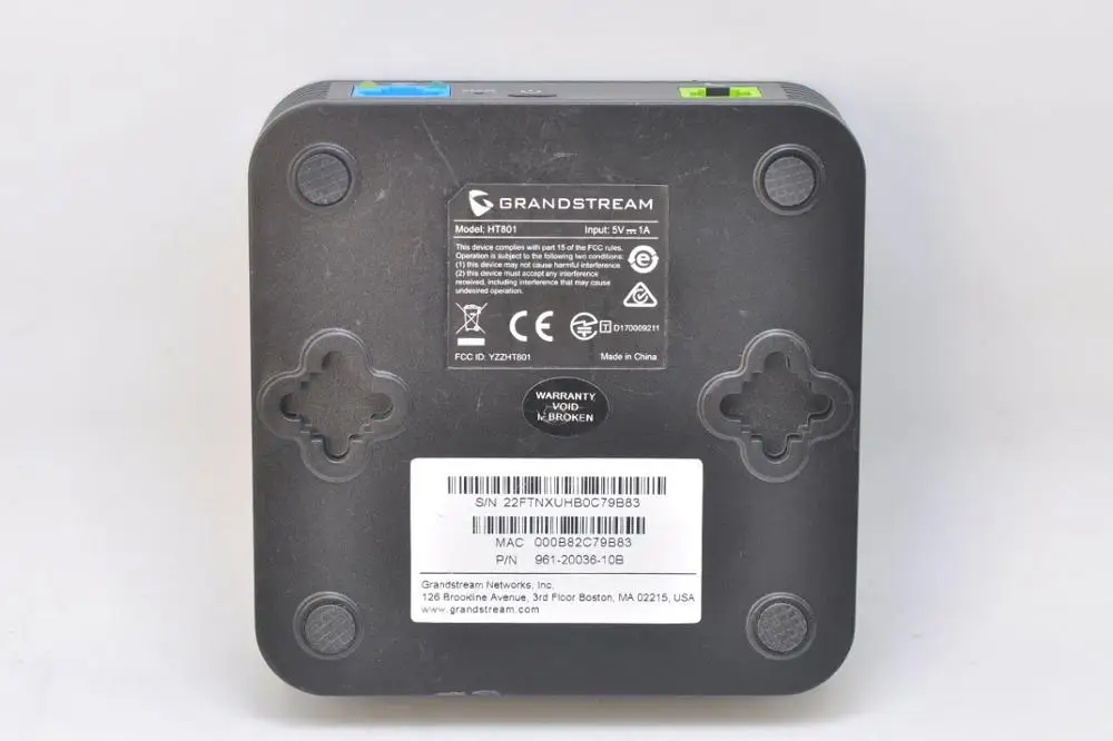 Аналоговый телефонный адаптер SONIC Grandstream HT801 VOIP с одним портом | USB-гаджеты