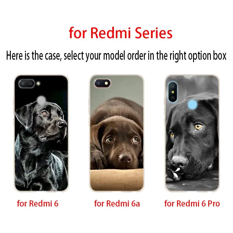 Мягкий чехол Лабрадор ретривер собака для Xiaomi Redmi Note 8 7 6 5 Pro 8a 6pro 6a s2 5a 4a 5plus y3 Coque Etui