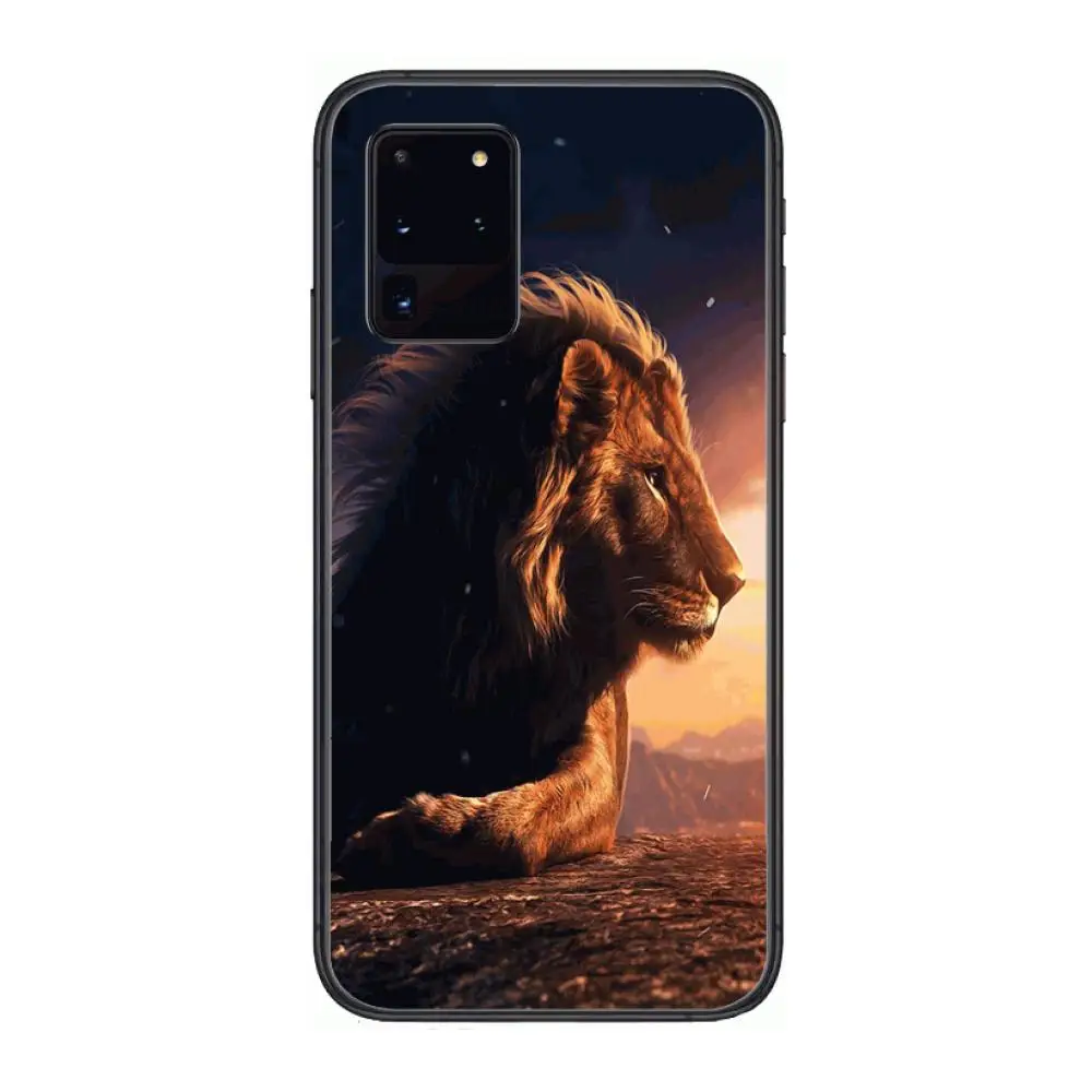 

King of grassland Phone cover hull For SamSung Galaxy S 6 7 8 9 10 20 21 Plus Edge E note 5G Lite Ultra black soft bumper