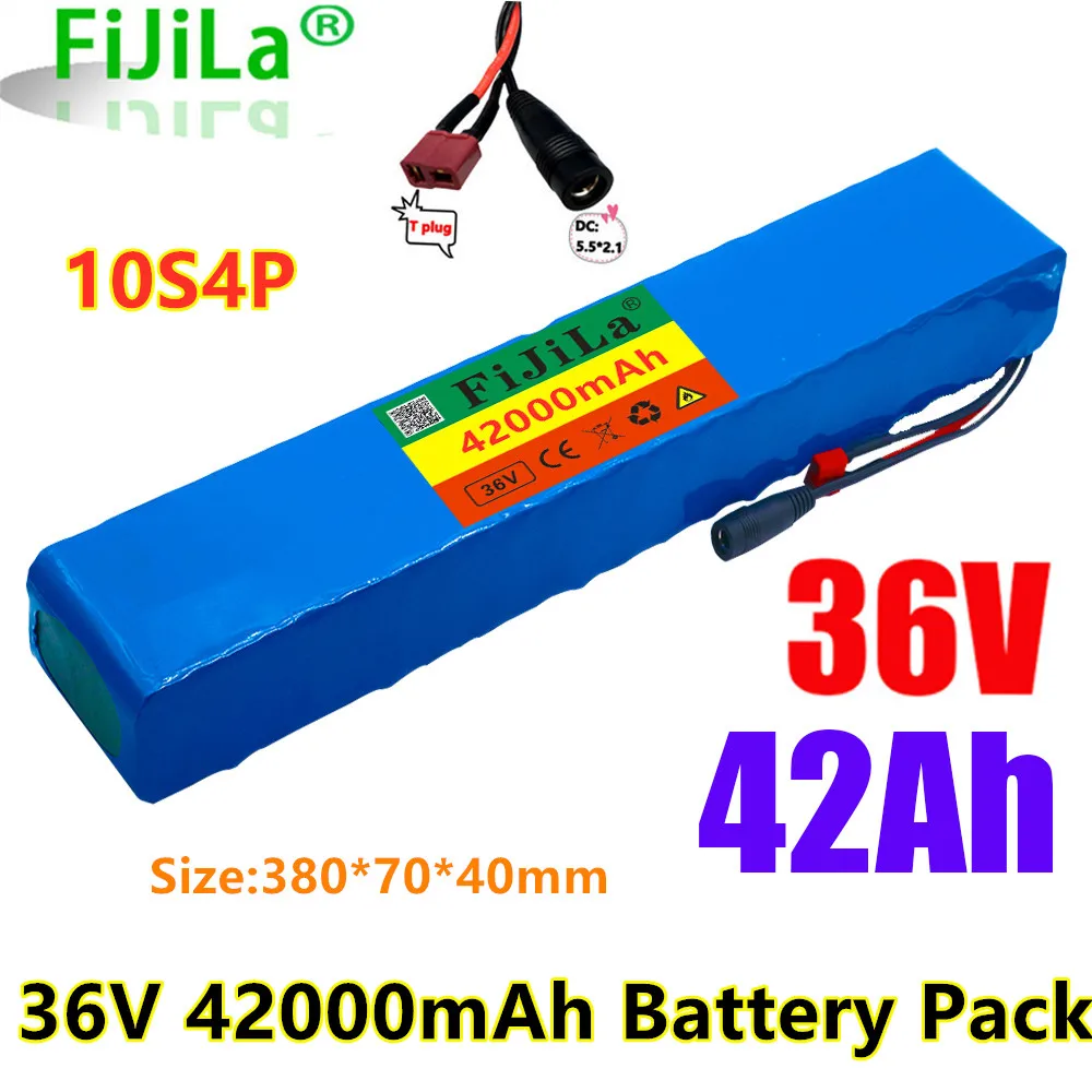 

36V 10S4P 42Ah 600W High power 42000mah capacity 18650 lithium battery pack ebike electric car bicycle motor scooter 20A BMS