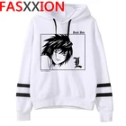 Новые японские толстовки с героями аниме Death Note, женские милые зимние теплые толстовки с героями мультфильмов, унисекс, женские свитшоты с мангой