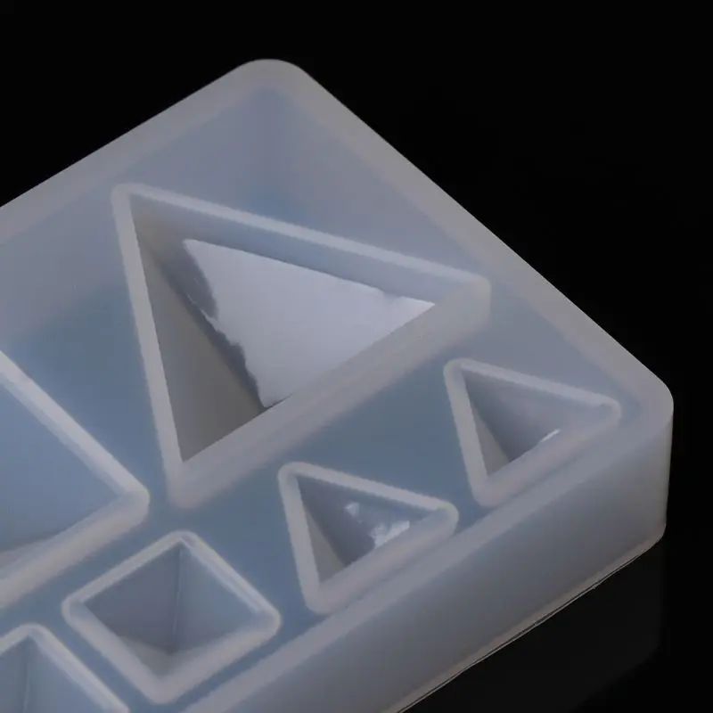 

Silicone Mold DIY Geometric Triangle Mirror Craft Jewelry Making Decorative Cake