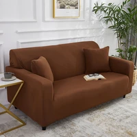 armchair protection sofa cover for living room single lover 3 4 seater coffee solid color elastic spandex couch cover